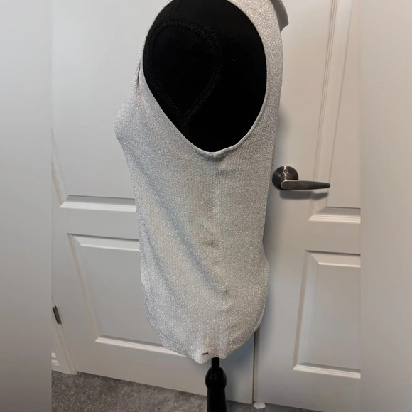 Tommy  Hilfiger Denim | Sparkly Sleeveless Turtleneck Top | Size XL - Picture 4 of 11